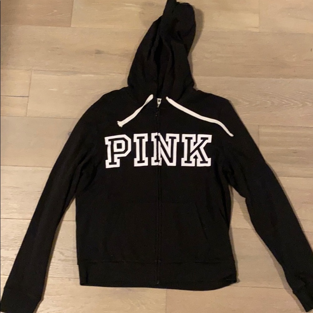 PINK Zip-Up Hoodie - Size S